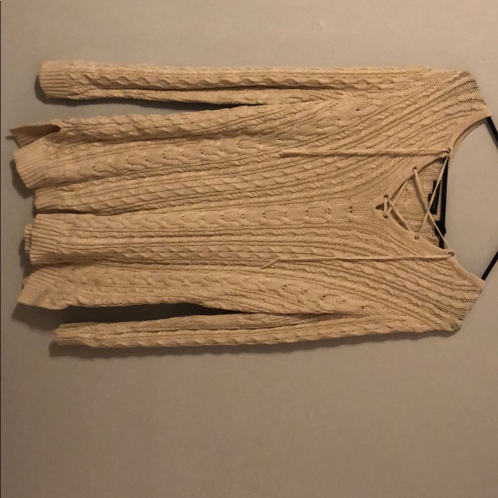 Tan long sweater